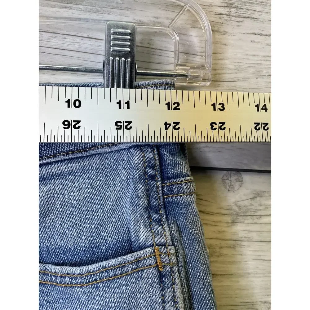 Hollister Womens 24‎ Blue Ultra High-Rise Mom Jean Vintage Stretch Denim W24 L27